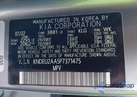 2023 Kia Seltos S from USA, damaged, VIN KNDEU2AA5P7371475